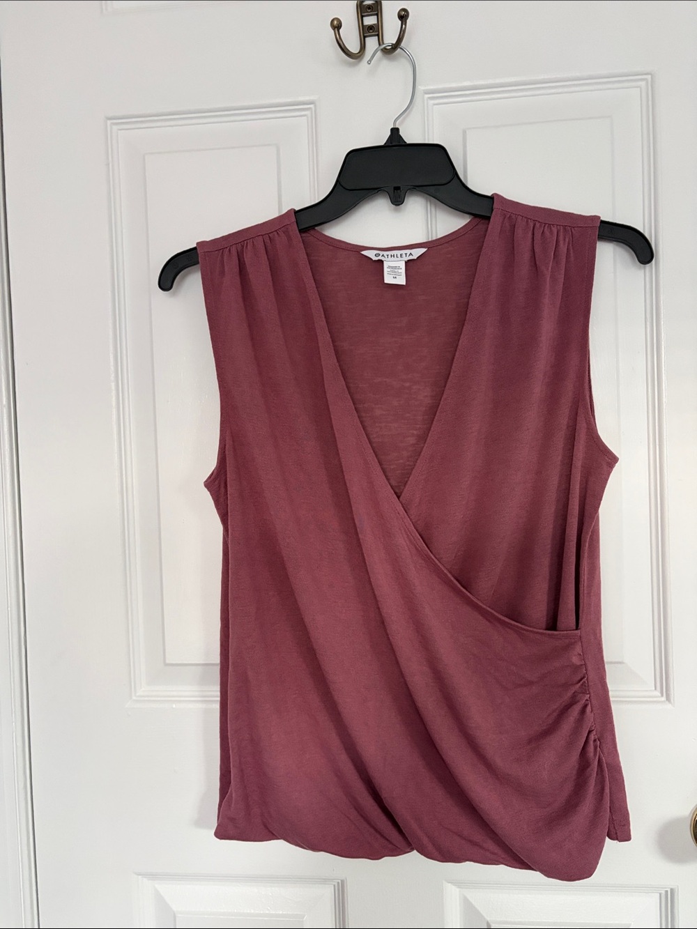 Athleta Mauve Pink Sleeveless Wrap-Style Camisole